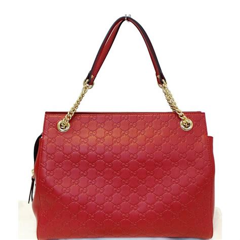 gucci red guccissima leather satchel|Gucci guccissima tote.